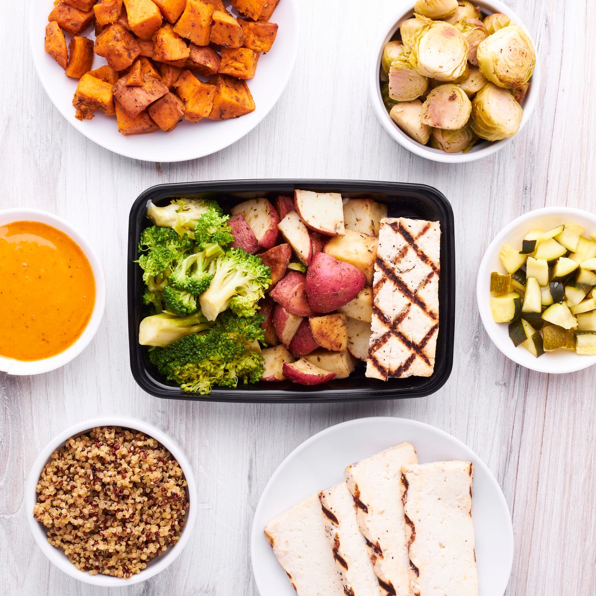 Balanced meal preparation, used as representative imagery