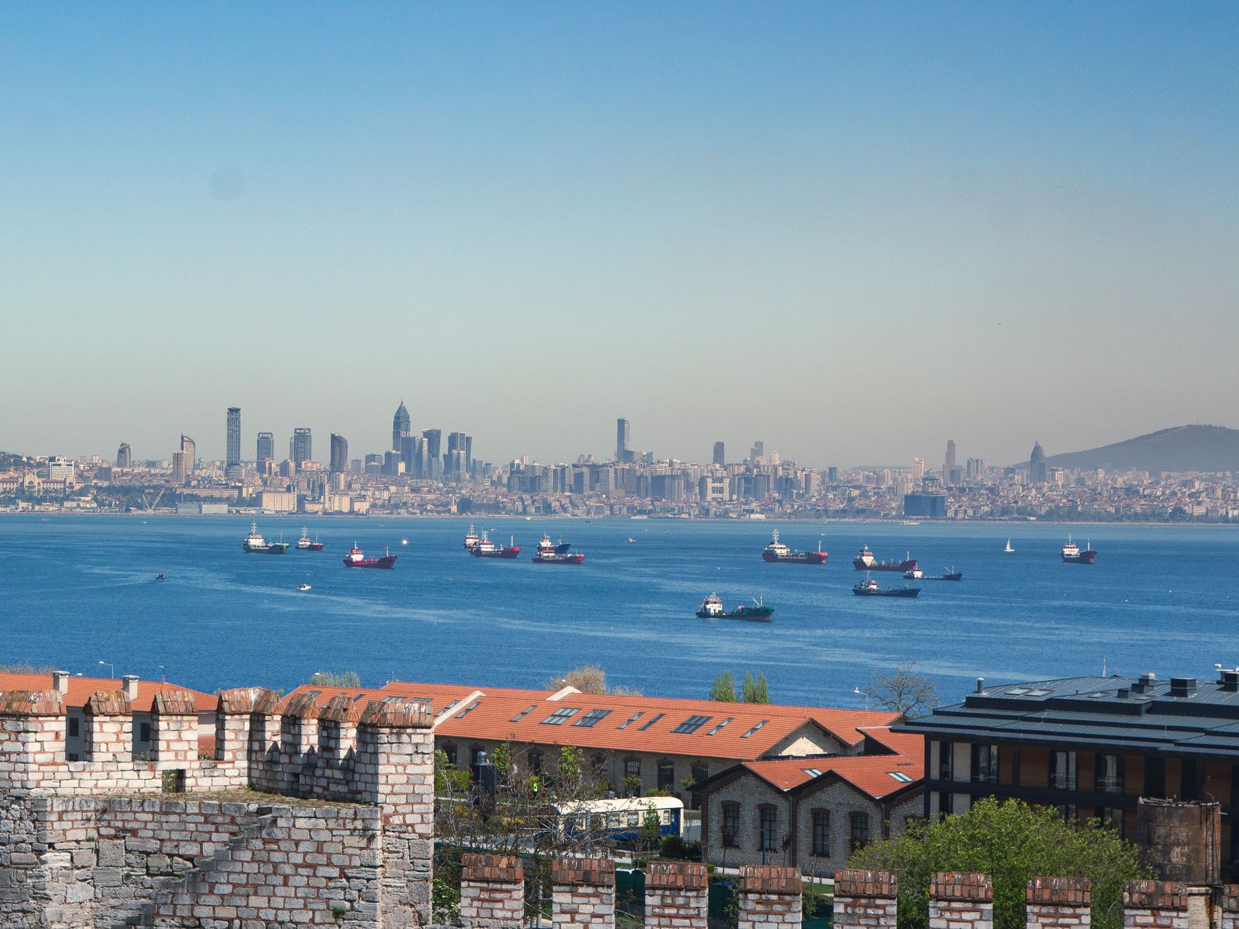 Istanbul skyline and the Bosphorus